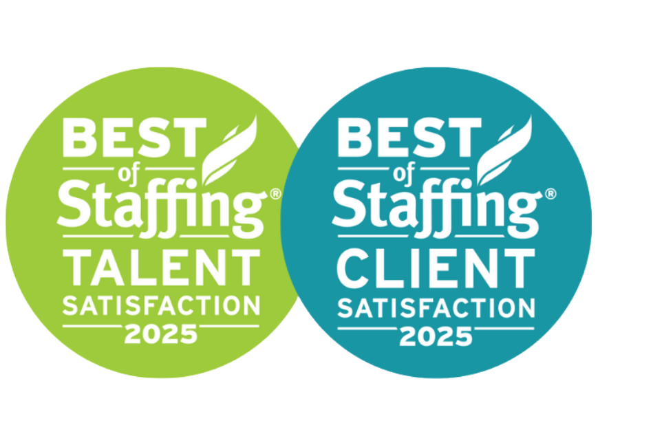 Shows image of emblem of AccountMakers Scion Staffing best of Staffing Award in 2025