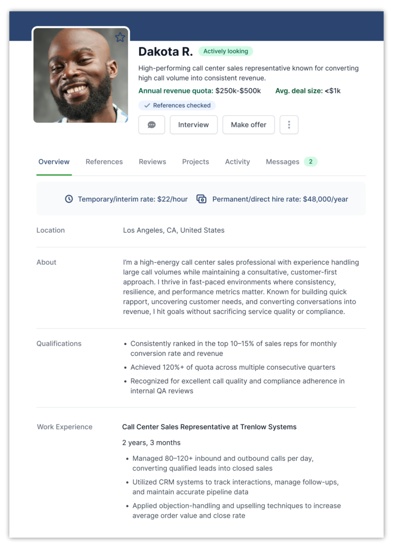 Call Center Sales Staffing | Hire with AccountMakers